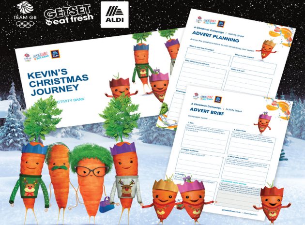 Team GB and Aldi recruit Kevin the Carrot to inspire healthy eating in schools with their latest secondary resources